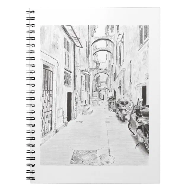 Rue étroite italienne Notebook