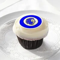 Lions Blue and Yellow School Spirit Edible Frosting Rounds