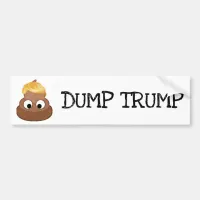 Dump Trump Poop Pile Bumper Sticker