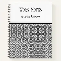 Classic style Black and White Notebook
