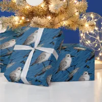 Sanderling Wades Through Wintry Waters Wrapping Paper