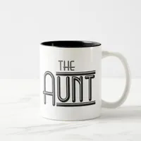 "THE" Aunt Two-Tone Coffee Mug