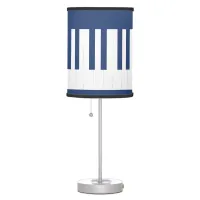 Piano Keyboard Keys Musical Instrument Blue White Table Lamp