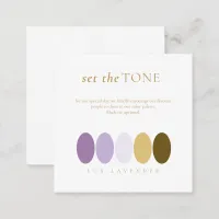 Set the Tone Lux Lavender Color Palette ID990 Enclosure Card