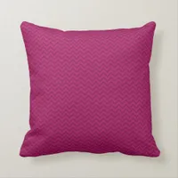 Raspberry Chevron Throw Pillow