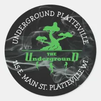 The Underground Vaping Shop Logo stickers