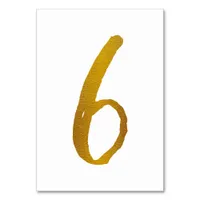 Table Numbers - Casual Brush Script Typography - 6