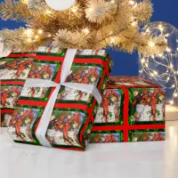 Merry Elves Wrapping Present Wrapping Paper