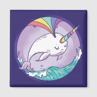 Rainbow Narwhal Magnet