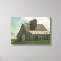 The Big White Barn Canvas Print