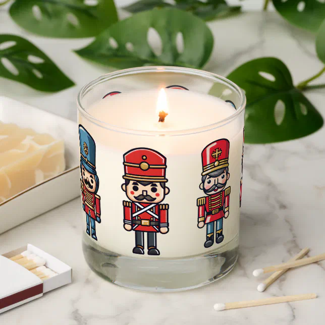 Christmas Nutcracker Soldier Xmas Happy Holidays Scented Candle