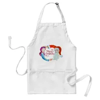 Hand-painted Watercolor Magical Santa Claus Adult Apron