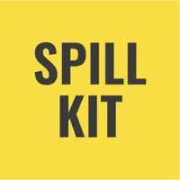 Vibrant Yellow Customizable Spill Kit Container Sticker