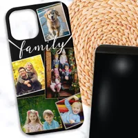 5 Photo Collage Modern Black White Stylish iPhone 12 Pro Max Case