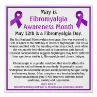 May is Fibromyalgia Awareness Month Poster