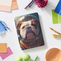 Adorable Bulldog Astronaut iPad Air Cover