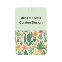 Gardening Business QR Code Modern Promotional Air Freshener