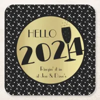 Happy New Year Paper Coaster