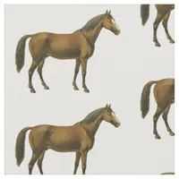 Vintage Bay Horse Fabric