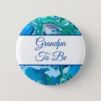 Grandpa To Be | Boy's Baby Shower   Button