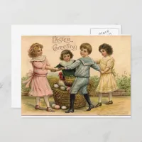 Vintage Easter Greeting Holiday Postcard