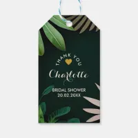 Topical Leaves Pattern | Bridal Shower | Wedding  Gift Tags