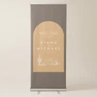 Desert Vibes Wedding Welcome ID1019 Retractable Banner