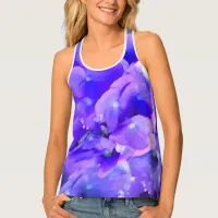 *~* Dreamy Blue Lavender Pink Hydrangea Tank Top