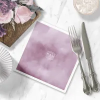 Watercolor Wedding Lilac ID654 Napkins