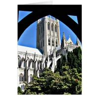 Washington National Cathedral Through Archway Card