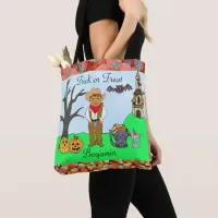 Trick or Treat Boy's Cowboy Costume Halloween Tote Bag