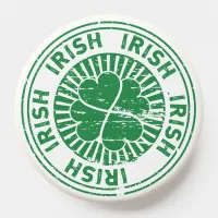 Vintage Green Clover Irish Stamp  PopSocket