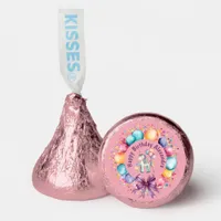 Cute Colorful Watercolor Unicorn Birthday Hershey®'s Kisses®