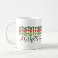 Christmas Vibes Retro Groovy Christmas Holidays Coffee Mug