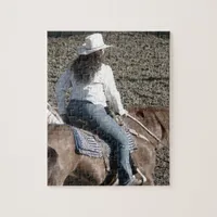 A Rodeo Cowgirl Jigsaw Puzzle