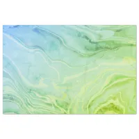 Green Blue Abstract Marble Tissue Paper