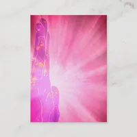 *~* Pink Rays Healing Hand Lightworker  Healer Business Card