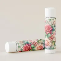 Whimsical Rose Pattern Lip Balm