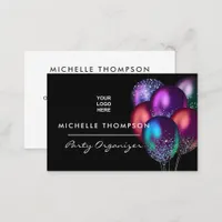  Dark Iridescent Balloons Event Industry Business  Business Card