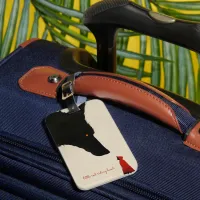 the Heartless Wolf and the Little Red Riding Hood Luggage Tag