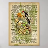 Vintage Birds Poster