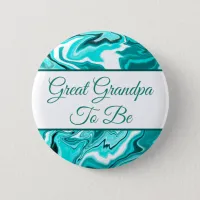 Great Grandpa To Be | Boy's  Baby Shower   Button