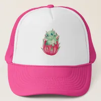 Baby Dragon in a Dragon Fruit T-Shirt Trucker Hat