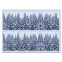 Magical winter forest - blue, tissue paper