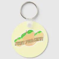 Just peachy keychain