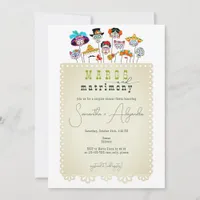 Margs & Matrimony Mexican Fiesta Couples Shower Invitation