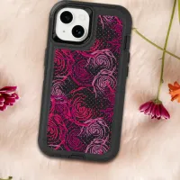 Luxurious Trendy Modern Roses Print OtterBox iPhone 14 Case