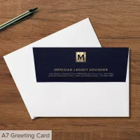 Elegant Monogram Business Envelope