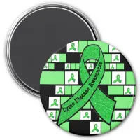 Lime Green Lyme Disease Awareness Magnet