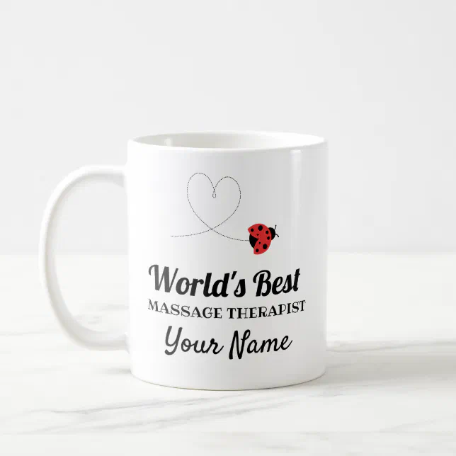 World's Best Massage Therapist Personalized Name Coffee Mug